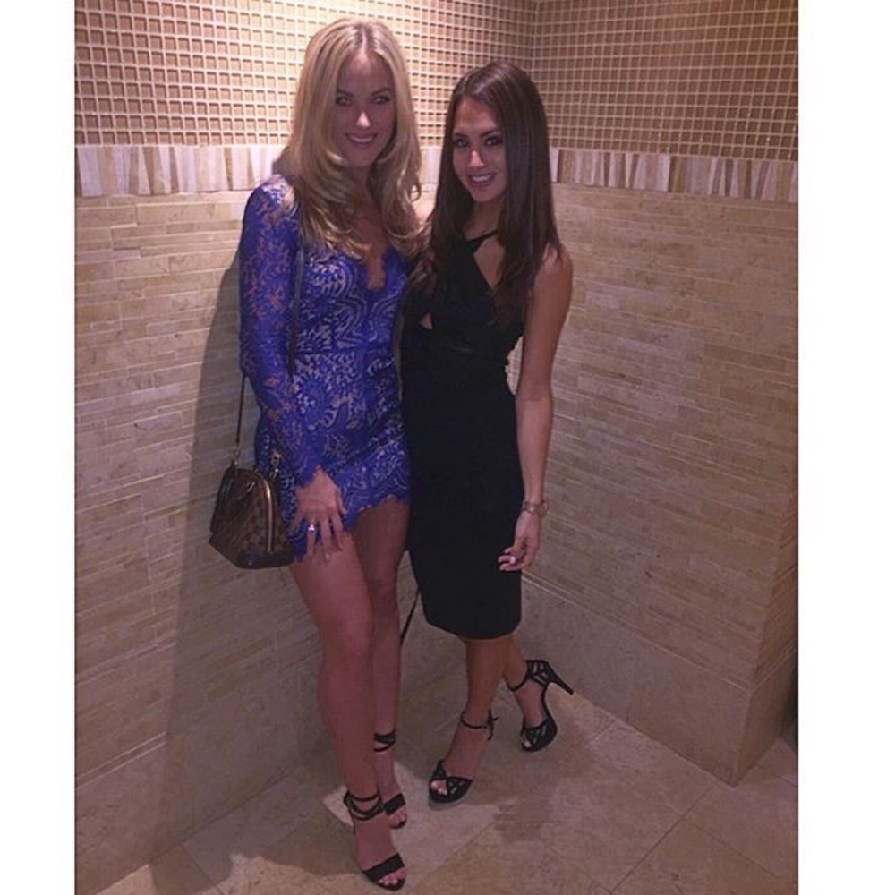 Gorgeous royal blue lace dress perfect for NYE!